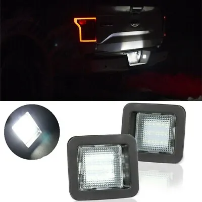 $10.98 • Buy 2pcs For Ford F150 Raptor LED License Plate Lamp Bulb Assembly Replacement 2018