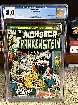 Frankenstein #1 CGC 8.0 Jan 1973 Monster Of Frankenstein Mike Ploog Cover & Art • $129