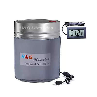 H&G Lifestyles Insulated Pail Band Heater 5-Gallon Insulated Drum Honey Heate... • $136.03