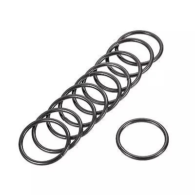 Metal O Ring 38mm(1.5 ) ID 3.8mm Thickness Iron Rings For DIY Black 15pcs • $14.25