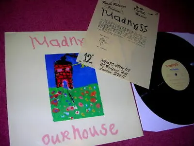 MADNESS - OUR HOUSE - UK 12  SINGLE + SHEET - Suggs Stiff Ska 2 Tone Cd Lp KIX79 • £24.99