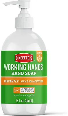 O'Keeffe's Working Hands Orange Scented Hand Soap 354ml â€“ Gentle & Nourishing • £8.22