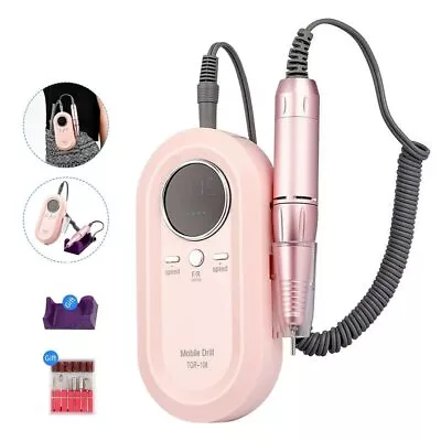 Portable Rechargeable Electric Nail Drill File Manicure Cordless Machine • $58.49