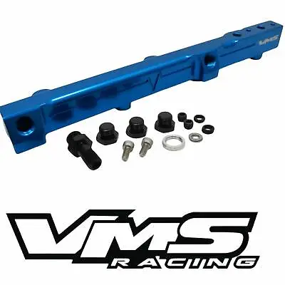 VMS RACING BLUE FUEL RAIL FOR HONDA H22 And H23 MOTOR PRELUDE ACCORD • $99.95