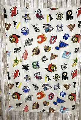 Vintage 1990's Hockey Logo Curtain Panel NHL Official Single • $25
