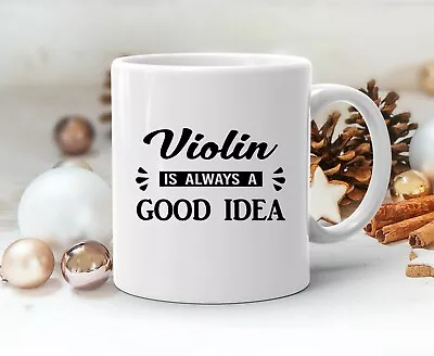 Violin Lover Mug Playing Violin Music Teacher Artist Violinist Gift • $21.99