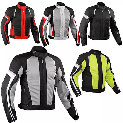 Summer Motorbike Mesh Sport Racing Touring CE Armored Jacket Motorcycle • $99.64