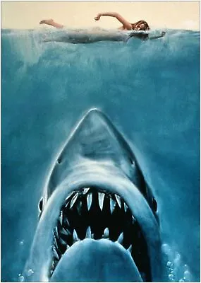 378783 JAWS Classic Movie WALL PRINT POSTER AU • $48.35