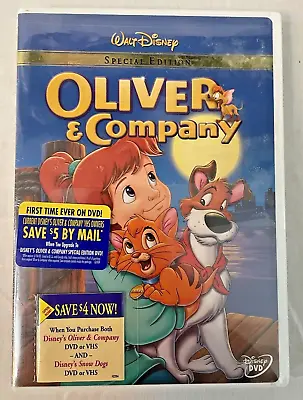 Oliver And Company (DVD 2002 Special Edition) Disney! Extras! New! Sealed! • $6.75