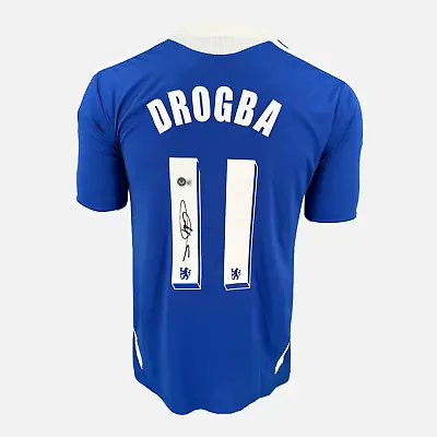 Didier Drogba Signed Chelsea Shirt 2012 CL Final [11] • £1044.99