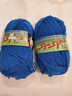 Lana Moro Super Soft 3 Vintage Yarn. Acrylic. 2 Skeins. 50 Gr. Royal. • $6