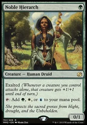 MTG Magic The Gathering Noble Hierarch (151/265) Modern Masters 2015 LP • $10.95