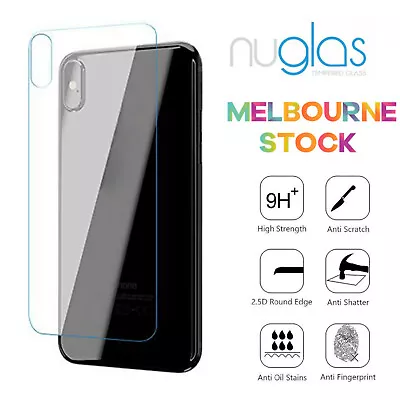 $6.95 • Buy Back Only Nuglas Tempered Glass Screen Protector For IPhone X 8 8 Plus
