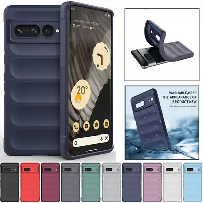 Fr Google Pixel 7A 8 7 Pro 6A Case Heavy Duty Shockproof Soft Silicone TPU Cover • $10.09