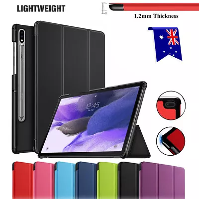 For Samsung Galaxy Tab S9 S8 Plus S7 FE 12.4 Smart Leather Case Shockproof Cover • $18.99