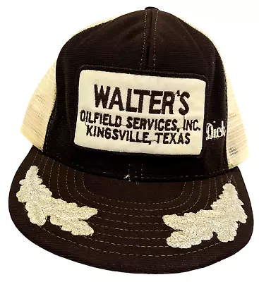 VTG Walter’s Oilfield Services Inc. Brown And White Mesh Trucker Hat • $29.99