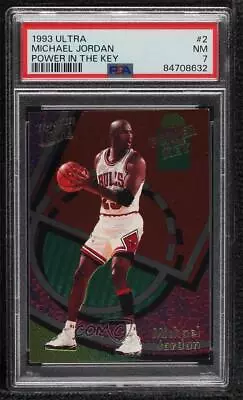 1993-94 Fleer Ultra Power In The Key Michael Jordan #2 PSA 7 HOF • $197