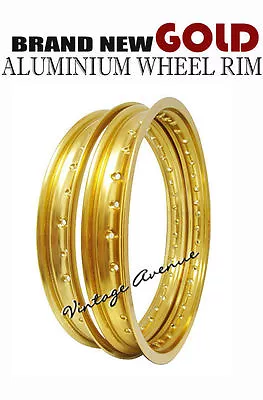 $90 • Buy Honda Cr80r Cr80 R Cr85r Cr85 R Aluminium (gold) Front-36h + Rear-36h Wheel Rim