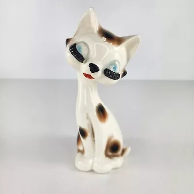 Vintage Ceramic Rare Kitsch Eyelash Cat Kitty Japan • $125