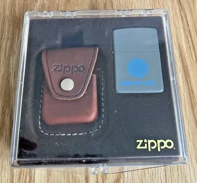 1973 Zippo Guam Reef Hotel Lighter Casing Only And Pouch In Presentation Box • £52