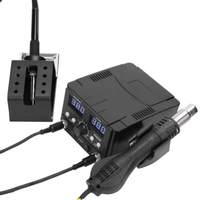 £59.99 • Buy 750W Soldering Iron Rework Station 2 In1 SMD LED Digital Display For Hot Air Gun