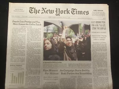 1999 July 11 New York Times Newspaper -gop Renews Push For Big Tax Cut - Np 7000 • $30