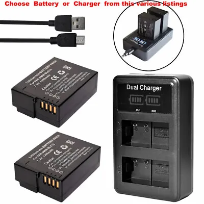 Battery Or LCD USB Charger For Panasonic Lumix DC-FZ200  FZ300 FZ330 DMW-BLC12 • $30.68