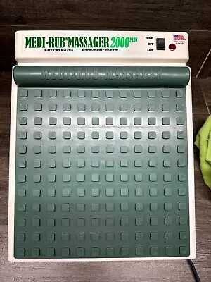 Medi-Rub Massager 2000 Plus MR-3F 2 Speed Vibrating Foot Massager Tested Works • $58.49