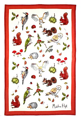 Ulster Weavers Madeleine Floyd Woodland Animals Tea Towel Owl Squirrel Hedgehog  • £5.49