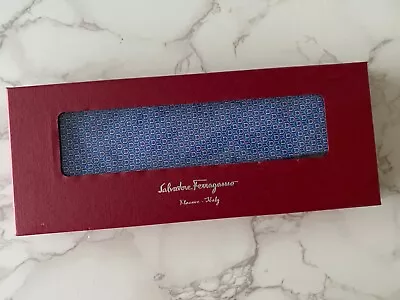 New Authentic Salvatore Ferragamo Men's Silk Satin Twill Tie Ties Accessories • $138