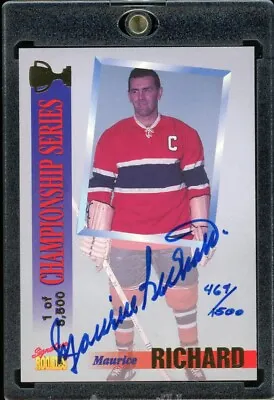 1995 Signature Rookies MAURICE RICHARD Auto Autograph #467/1500 • $164.61