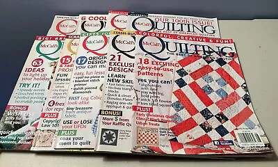Lot Of 9 McCall’s QUILTING Magazines 2009 2010 2011 Best Of America • $22.50