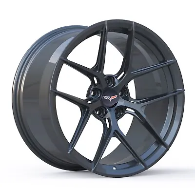 19  20  ALT5 Forged Gunmetal Wheels For C6 C7 Corvette Z06 Grandsport Concave • $3200