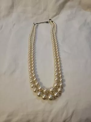Vintage Double Strand Faux Pearl Bracelet • $11.25