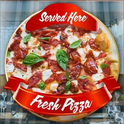 £3.75 • Buy Fresh Pizza Takeaway Window Cafe Shop Restaurant Sticker Sign POS Decal