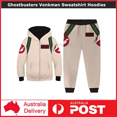 Kid Ghostbusters Hoodie Costume Venkman Cosplay Sweatshirt Hoodies Jacket Outfit • $28.99