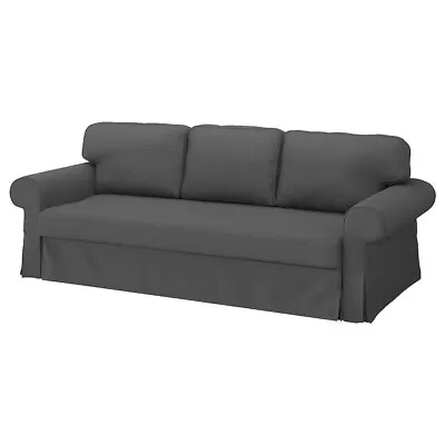 Ikea Vretstorp 3-Seat Sofa-Bed Cover Hallarp Grey 705.035.78 • £215