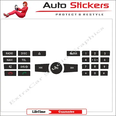 Stickers Decals For Mercedes C E Class Radio CD Repair Worn Button Knob Switch 2 • $11.98