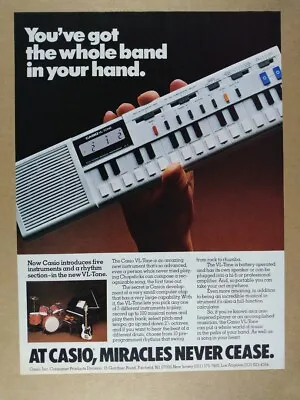 1981 Casio VL-1 VL-Tone Vintage Print Ad • $9.99