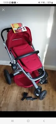 Quinny Buzz Rebel Red Standard Single Seat Stroller Maxi Cosi • £120