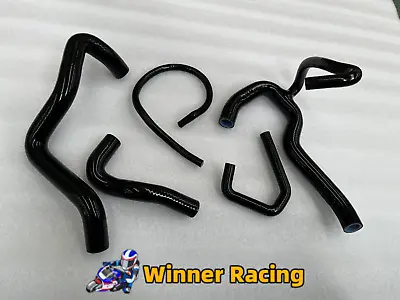 RADIATOR HOSE Fit KAWASAKI Ninja ZX6R ZX636 2007-2019 ABS KRT BLACK • $84