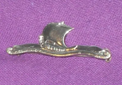 ANTIQUE DANISH C. Holm Copenhagen 830 SILVER VIKING LONG BOAT BROOCH • $75.76