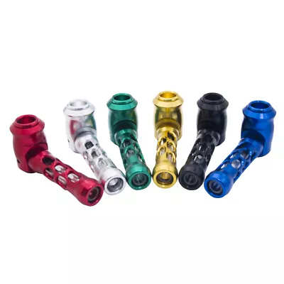 Glass Tobacco Pipe Mini Creative Aluminum Alloy Smoking Pipe (US SELLER) • $14.90