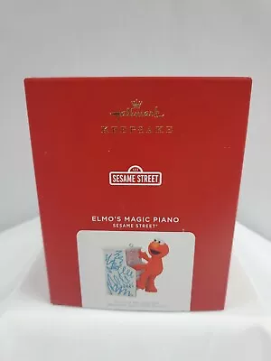 Hallmark Keepsake 2021 Sesame Street ELMO’S MAGIC PIANO Ornament World Song NIB • $16.22