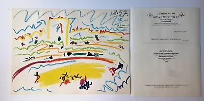Pablo Picasso Original Lithograph  Toros Y Toreros  Signed -  COA 1962 • $156