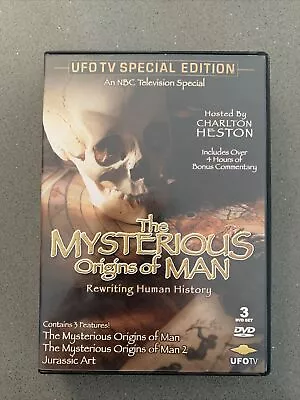 Mysterious Origins Of Man UFO TV Special Edition DVD VG CHARLTON HESTON 3 Discs • $33