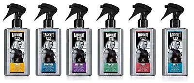 6 Bottles Tapout FUEL Control VICTORY Defy CORE Focus For Men Body Spray 8.0 Oz • $37.95