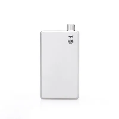 Keith Titanium Ti9306 Pocket Flask With Funnel - 4.0 Fl Oz (Shipped From USA) • $42.97