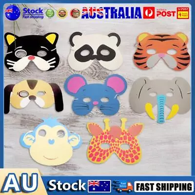 10pcs Animal Masks Costume Props Masquerade Masks Lovely For Kids Birthday Party • $9.49