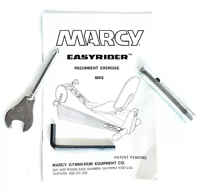 Vintage Marcy Easyrider Recumbent Bike Assembly User Manual & Tool Kit • $4.50